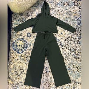 Zara Wide Leg Jogger and Hoodie Set